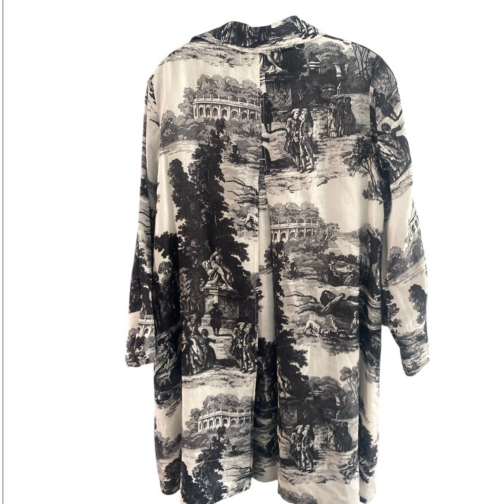 COS Black and White Toile Midi Dress - Picture 5 of 9